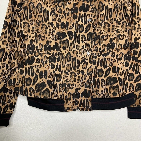 Trouve Leopard Peplum Jacket Sz S - Picture 9 of 14